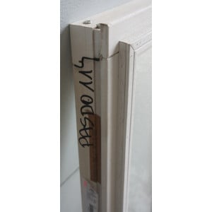 Fenêtre Fixe Bois Opaque H82 x L34 cm | Double Vitrage