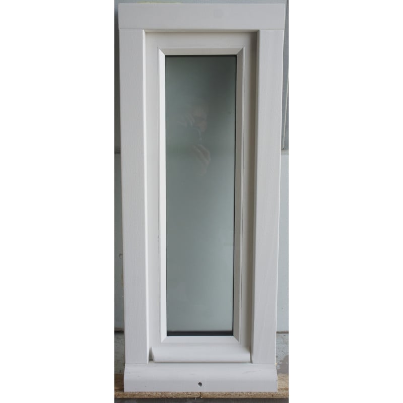 Petite Fenêtre Bois Opaque H82 x L34 cm | Fin de Chantier