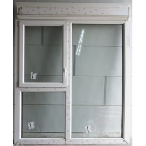 Baie vitrée PVC chêne doré |  destockage