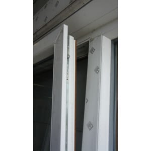 Baie vitrée PVC chêne doré |  destockage