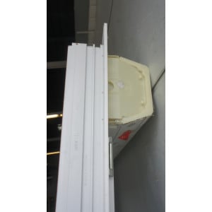 Baie vitrée PVC chêne doré |  destockage