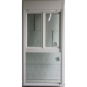 Fenêtre PVC 2 Vantaux + Allège Fixe & Volet | H227 x L109 cm