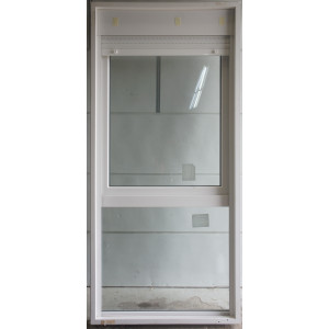 Fenêtre PVC 1 Vantail + Allège Fixe & Volet | H232 x L108 cm