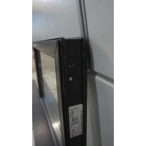 Châssis Fixe PVC Anthracite Style Verrière 5 Carreaux