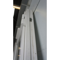 Porte-Fenêtre PVC Blanc H253xL168 cm | Poignée Traversante