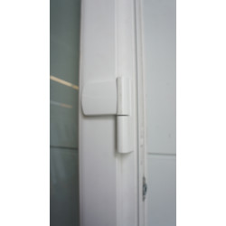 Porte-Fenêtre PVC Blanc H253xL168 cm | Poignée Traversante