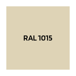 Baie Vitrée Alu Bicolore Blanc / Beige RAL 1015 H218xL186 cm