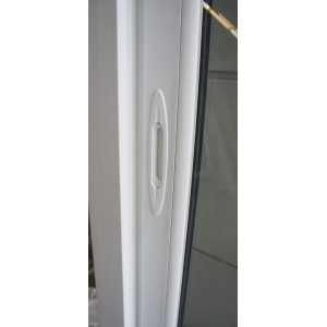 Baie Vitrée PVC Blanc H231xL183 | Fab. Française | LKE040