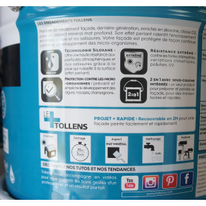 Peinture protection continue grise 10L TOLLENS
