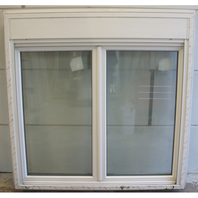Fenêtre PVC Blanc + Volet Roulant H145 x L145 cm - PRE032