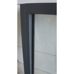 châssis aluminium vitre fixe