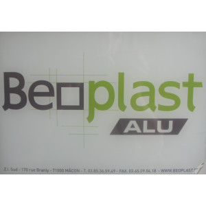 châssis aluminium vitre fixe