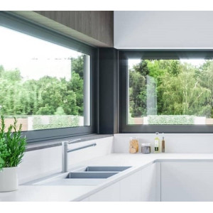 châssis aluminium vitre fixe