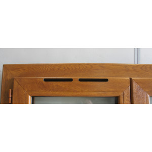 fenêtre pvc chêne doré