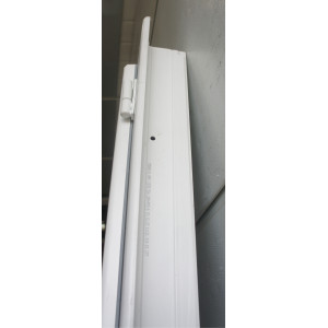 Porte pleine PVC blanc tirant droit H228 x L69 cm | MAC017