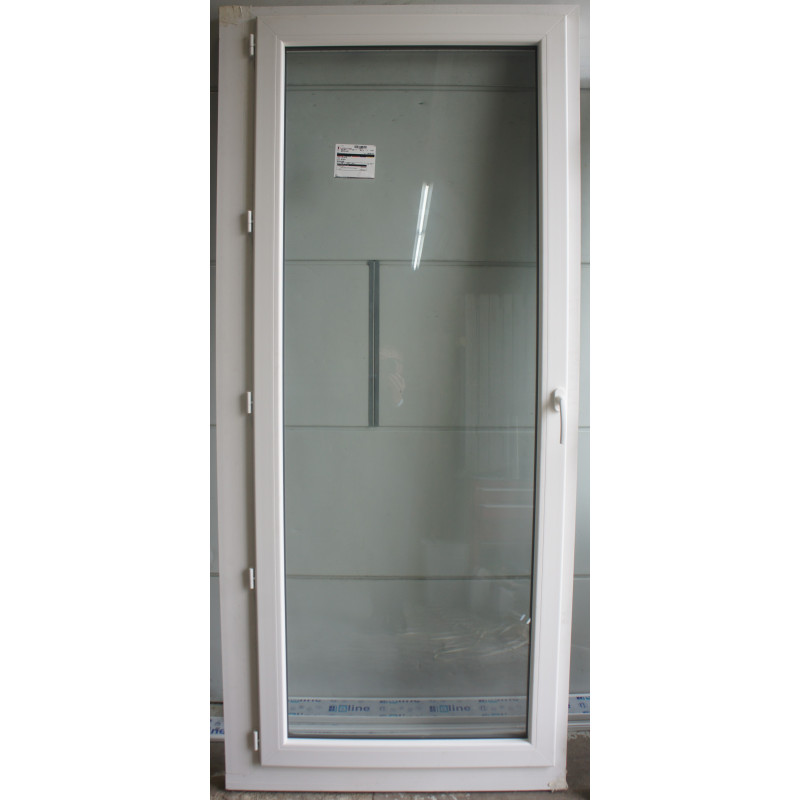 Porte-fenêtre PVC blanc 1 vantail tirant gauche H225xL100 | MAC019