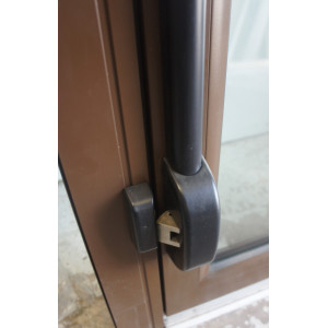 Porte Aluminium Vitrée H220xL102 - Anti-Panique RAL 8015