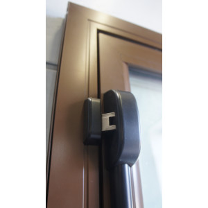 Porte Aluminium Vitrée H220xL102 - Anti-Panique RAL 8015