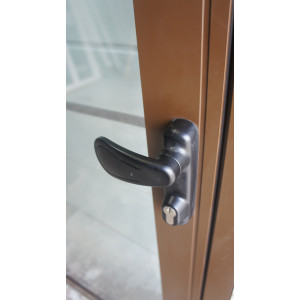 Porte Aluminium Vitrée H220xL102 - Anti-Panique RAL 8015