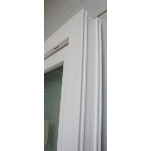 Porte-Fenêtre PVC Blanc H200xL86 - Soubassement & Vitrage