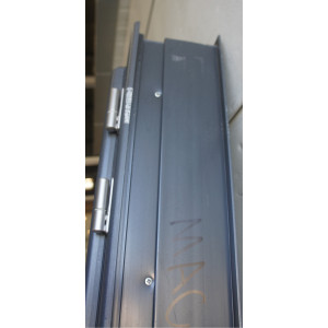 Porte-Fenêtre PVC Anthracite H218xL96 - Poussant Gauche