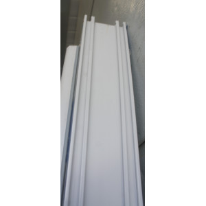 Porte-Fenêtre PVC Gris Clair H224xL92 - Vitrage 44.2 MAC028