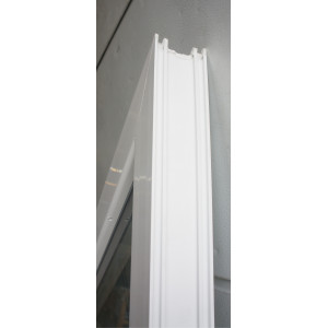 Châssis Fixe Trapèze PVC Blanc H184/134 x L72 cm | Ref MAC035