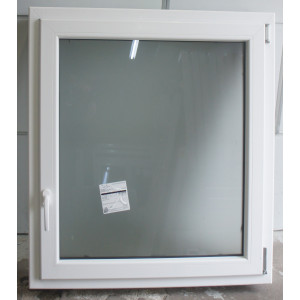Fenêtre PVC Chêne Doré/Blanc 1 Vantail Oscillo-Battant | MAC037