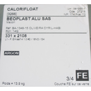 Châssis Fixe Alu Anthracite H219 x L155 cm 4 Vitres | Ref MAC038