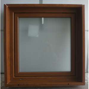 Fenêtre PVC chêne doré