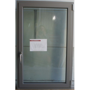 Fenêtre PVC/Alu Gris 9007 1 Vantail Oscillo-Battant H109xL68