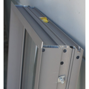 Fenêtre PVC/Alu Gris 9007 1 Vantail Oscillo-Battant H109xL68