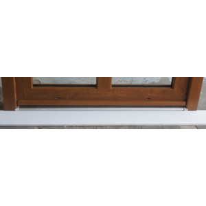 Porte PVC chêne doré avec imposte