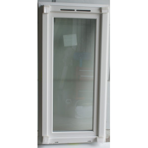 Fenêtre PVC Blanc Oscillo-Battant Vitre Opaque H115xL54
