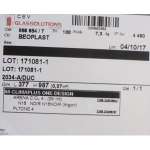 Fenêtre PVC Blanc Oscillo-Battant Vitre Opaque H115xL54