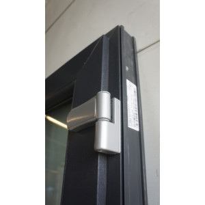Porte PVC Anthracite Double Vitrage H218xL96 cm | Ref MTU710