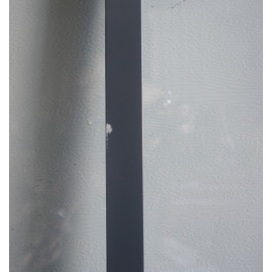 Fenêtre fixe aluminium gris