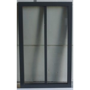 Fenêtre fixe aluminium gris