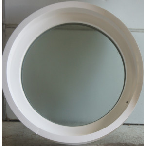 Fenêtre ronde fixe oeil-de-boeuf PVC blanc