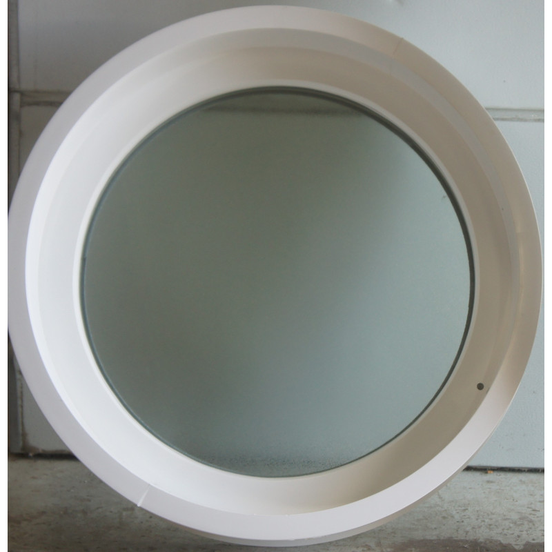 Fenêtre ronde fixe oeil-de-boeuf PVC blanc
