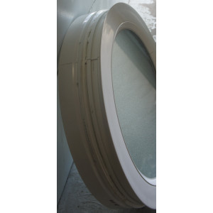 Fenêtre ronde fixe oeil-de-boeuf PVC blanc