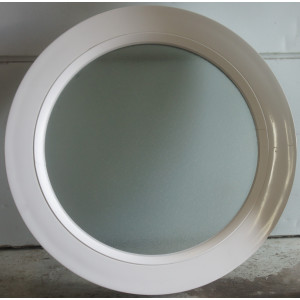 Fenêtre ronde fixe oeil-de-boeuf PVC blanc
