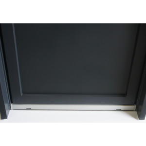 Porte d'entrée PVC 1/4 vitrée