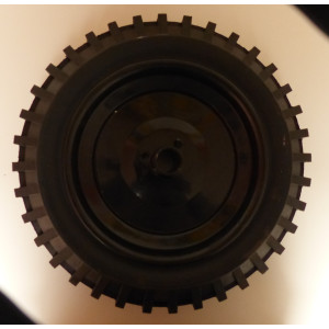 Roue caoutchouc acier