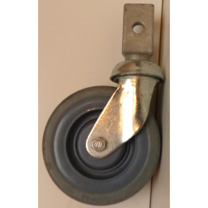 Roulette à patte verticale