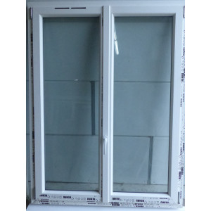 Fenêtre PVC blanc 2 vantaux