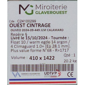 Fenêtre PVC blanc cintrée