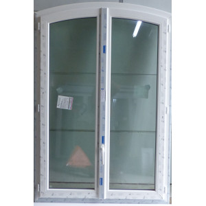 Fenêtre PVC blanc cintrée
