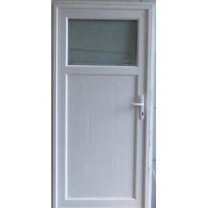Porte de service 1/4 vitrée