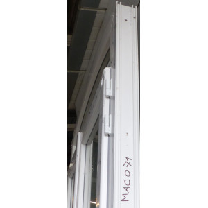 Porte fenêtre PVC blanc cintrée